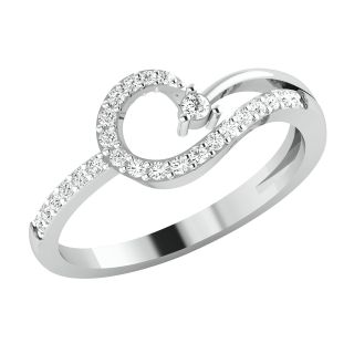 Moriko Round Diamond Dainty Ring